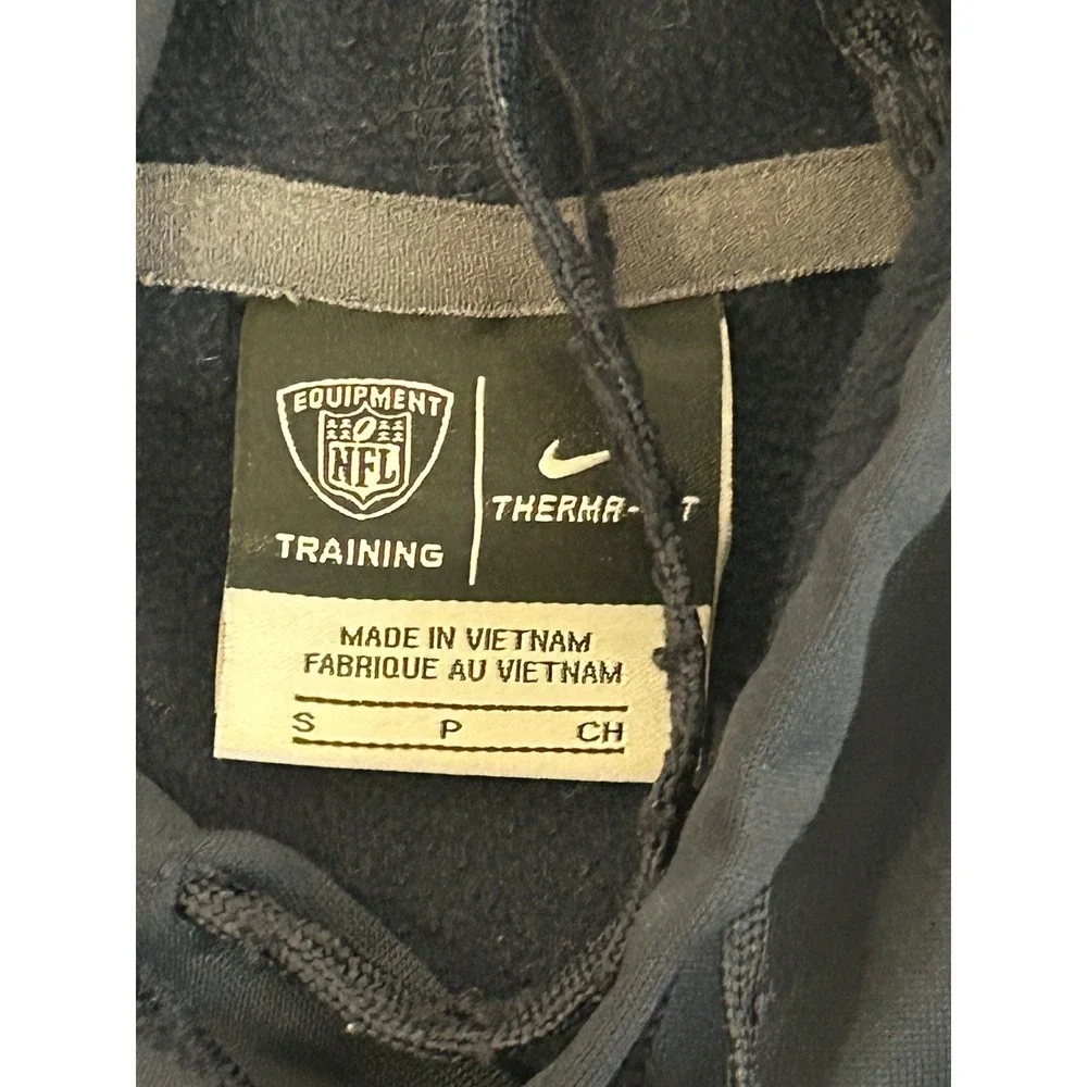 Chicago Bears Hoodie Mens Sz S Blue Nike Engineered  Logo Sweatshirt NFL